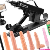Krachtige Bluetooth Seks Machine met 8 Dildo Bijlagen
