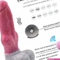 Afstandsbediening Vibrerende Siliconen Dildo