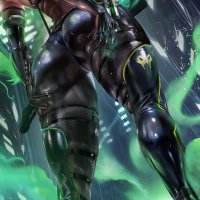 Viper Valorant video game girls looking at viewer green eyes the gap thick thigh curvy ass Sakimichan big boobs tanned sideboob hands on ass Valorant video games glowing eyes low-angle see-through clothing