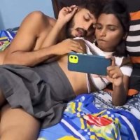 Indian Sister And Step Brother Watching Porn Video On Sex In Bedroom