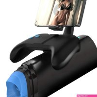 Secret Automatic Male Masturbation Men Electric Stroking Machine Hands Free Sucking Masturbator Cup Phone Holder Sex Toy for Men