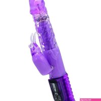 : Rotating Dual-Action Rabbit Vibrator with Spinning Beads G-Spot Clitoral Stimulation Purple : Health Household