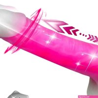 : 3-in-1 Rotating Thrusting Dildo with Vibrating Functions YC09679 : Health Household