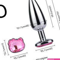 Metal Jewel Anal Butt Plug Toy