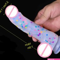 Confetti Dildo with Strong Suction Cup for Women