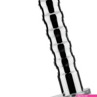 Wave Metal Strap-On Electro Dildo