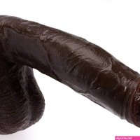 : Realistic Dildo for Beginners Black 8.4 Inch Soft Silicone Dildos with Strong Suction Cup for Hands-Free Play Thick Anal Penis for Vagina Anal G-spot Stimulating Flexible Sex Toy for Women :
