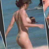 Alyssa Milano Nude at the Sea