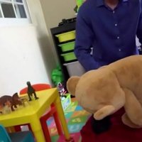 step Dad Gets A Teddy Bear As Fuck Toy
