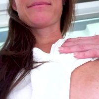 SOFIE MARIE Skinny Sexy Big Tits MILF NO HANDS Big Cock Blowjob and Cum Swallow