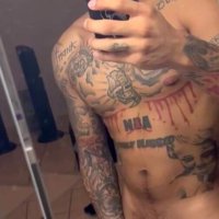 Papi naked beating off