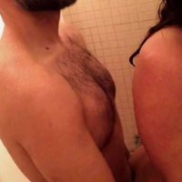 MILF Painal Katja Struggles with my cock in her ass in the shower