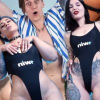 SURPRISE! YOU WIN A 3SOME! FFM ANAL CREAMPIE
