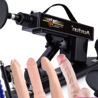 Auxfun Sex Machine for Women and Men with 3.5 Suction Cup Adapter for 3XLR Port Adjustable Thrusting Love Machine Powerful Fucking Machine with Slicone Dildos Anal Plug for Women and Men :