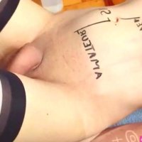 Sissy bitch is made by dominatrix to full salute her stomach with a phat dragon fake