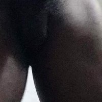 Macho black muscular guy masturbating after a long day at work