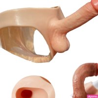 BIMEI Silicone Wearable Dildo Panties Realistic Flexible Penis for Unisex 14
