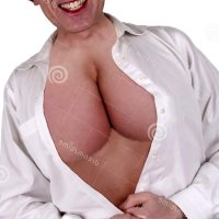 Funny Ugly Mature Senior Woman Big Breasts Boobs Stock Image