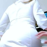 lustful nurse substituted her ass to the doctor. he fucked her right on the table