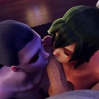 Two Hot 3D Lesbians Worship Big White Cock in NSFW Porn Animation