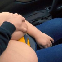 Uber driver playing with monster tits and then fucks her mouth