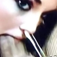 Cum coming out of her nose