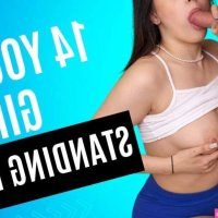 14 Young Girls Standing Blowjob