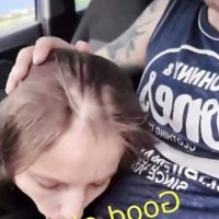 Skinny Teen Deepthroats During Car Anal