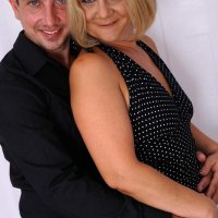 Cheating housewife with blonde hair rides on top her lovers dick