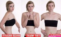 small waste big boobs