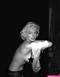 Marilyn Monroe Topless Black and White Photograph Wall Art