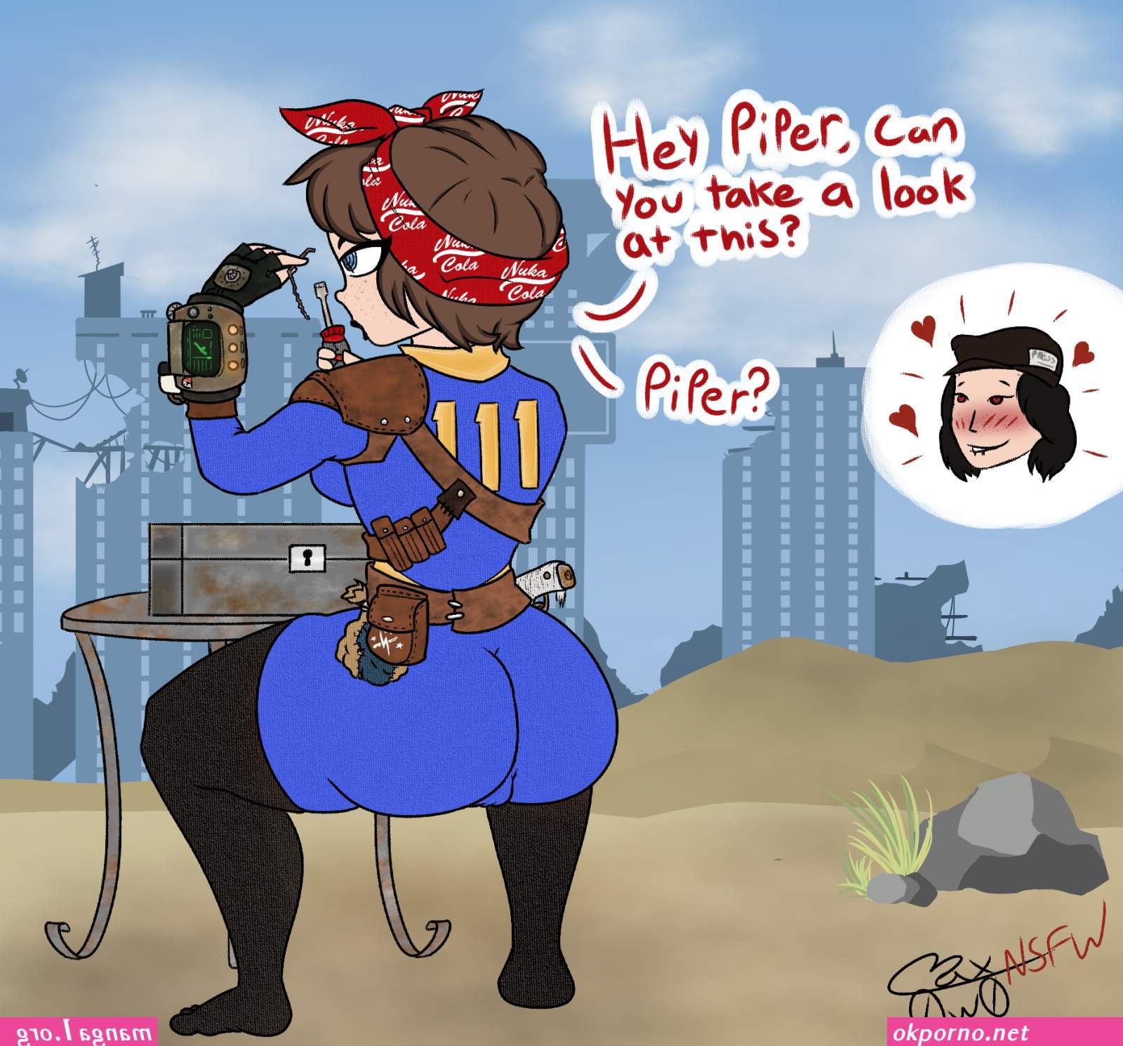 Ash riding hard