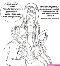 Jmantime sur X : hentai Boku no Hero Academia Futanari Tsuyu Asui x deku nfsw MyHeroAcademia anime manga trap