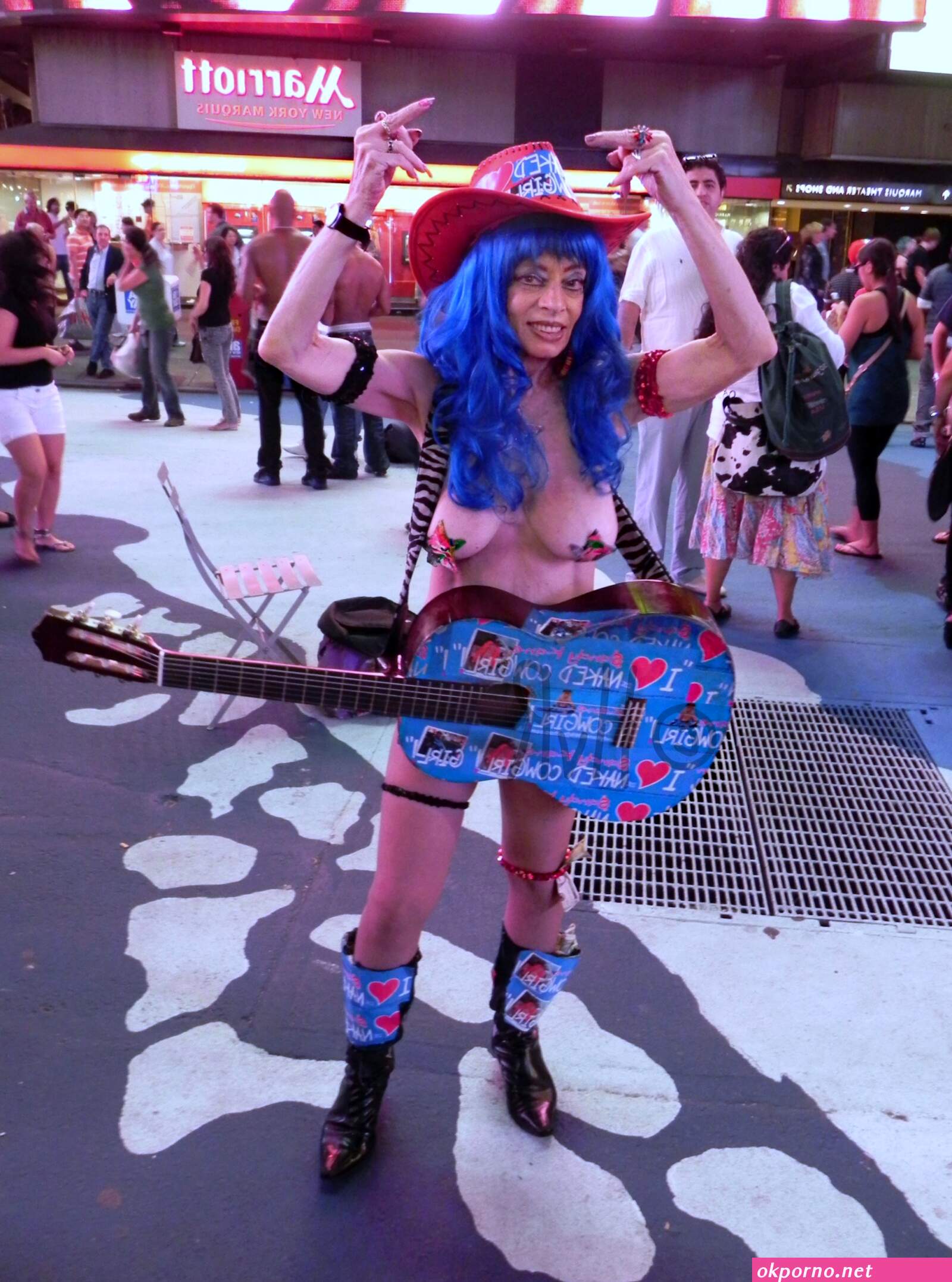 Naked cowgirl