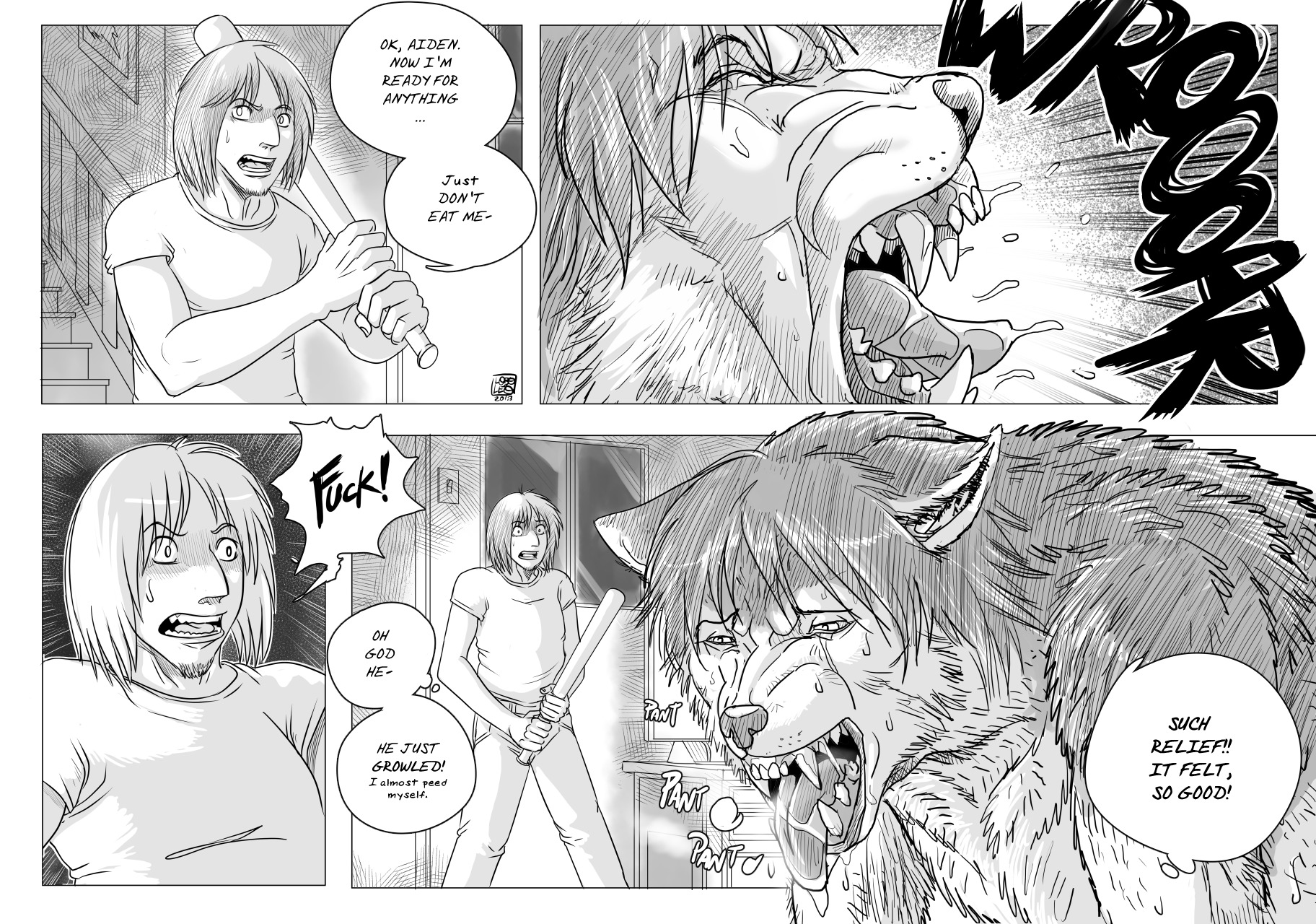 Beta collie werewolf transformation sex
