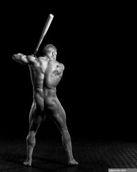 Athletic Nudes Baseball with Todd NSFW Mark Ruddick Photography