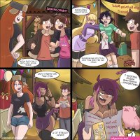 Dipper gets a slice of goth cake Gravity Falls Hermit Moth