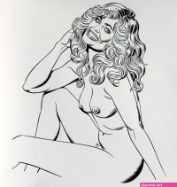 Farrah Fawcett Nude Classic Pin-Up! in Mitchell OConnells Mitch OConnell Artwork! Comic Art Gallery Room