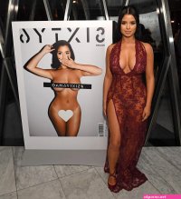 Demi Rose Mawby stuns in completely sheer dress as shes joined by scantily-clad reality stars for her nude magazine cover launch