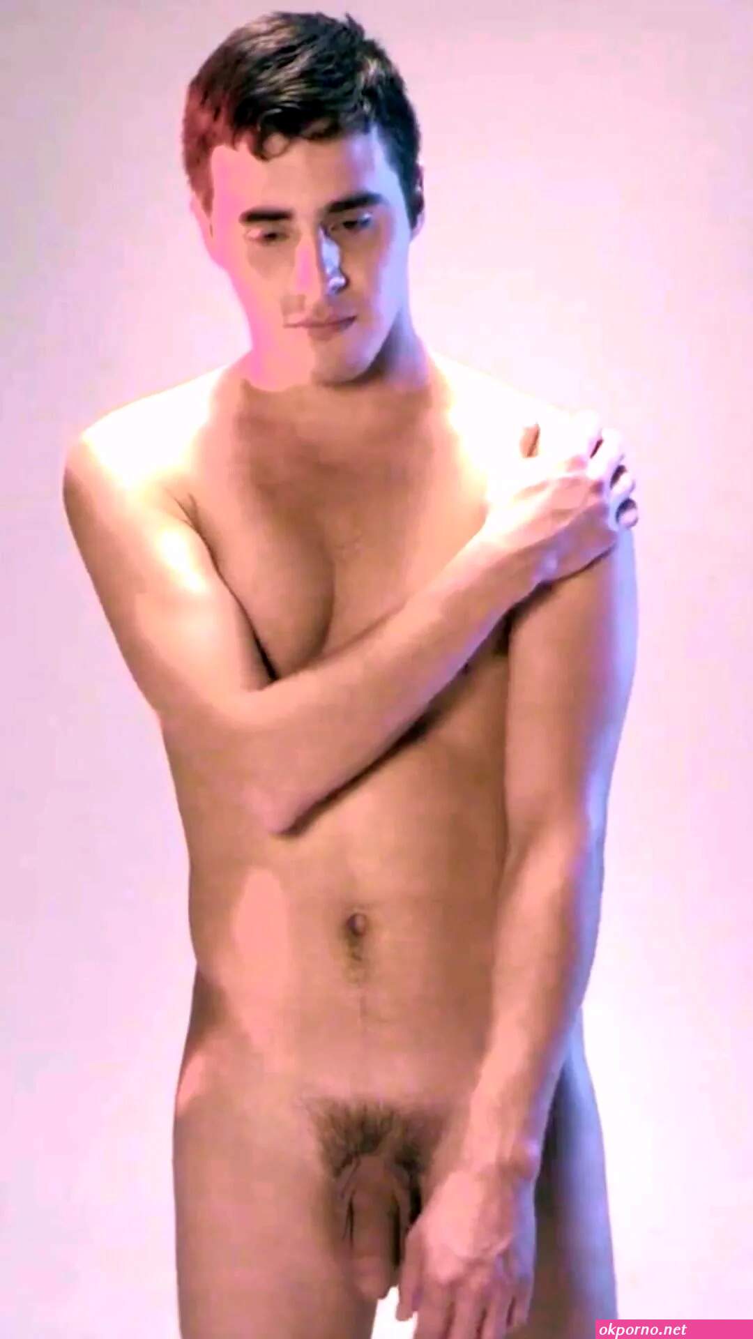 Naked nudist men