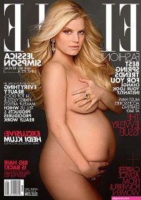 Pregnant Jessica Simpson poses nude for Elle says shes having a girl