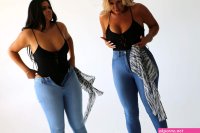 Daughter 21 oils up her 45-year-old mum before convincing her to pose toples