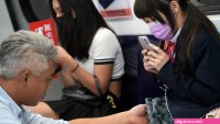 Asian girl is groped and teased while on the train