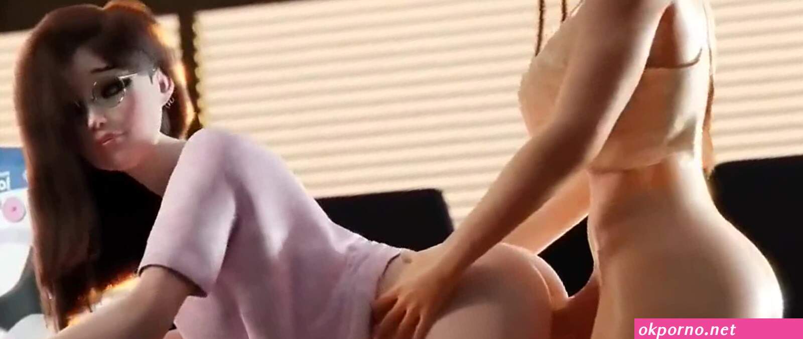 Dark Redhead Babe Fucked by Curvy Futanari Orc