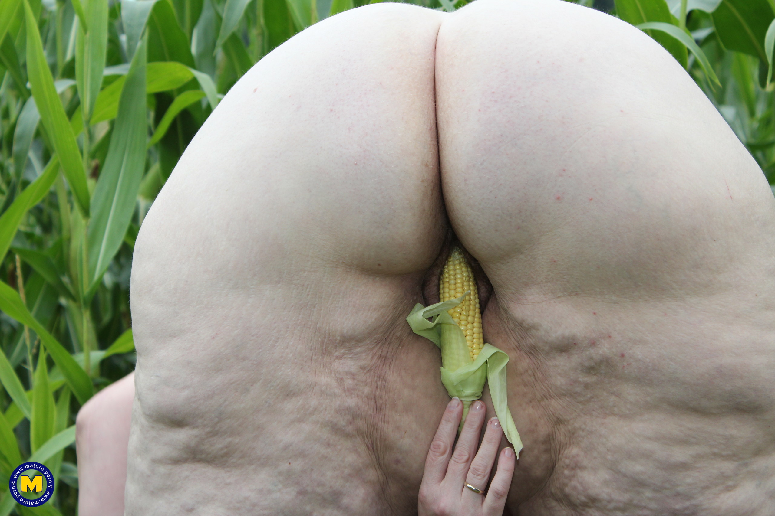 Cornfield threesome
