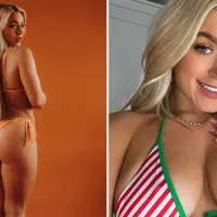 OnlyFans model turned boxer Elle Brooke shows off her bum in raunchy lingerie leaving Ebanie Bridges stunned
