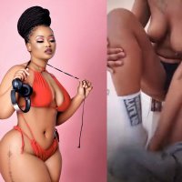 Hot Mzansi Sexy Cyan Boujee Strips Naked Shows Off Her Pussy And Boobs