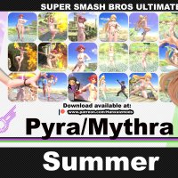 SSBU Mod Pyra and Mythra Summer by PrincessPeach236 on DeviantArt