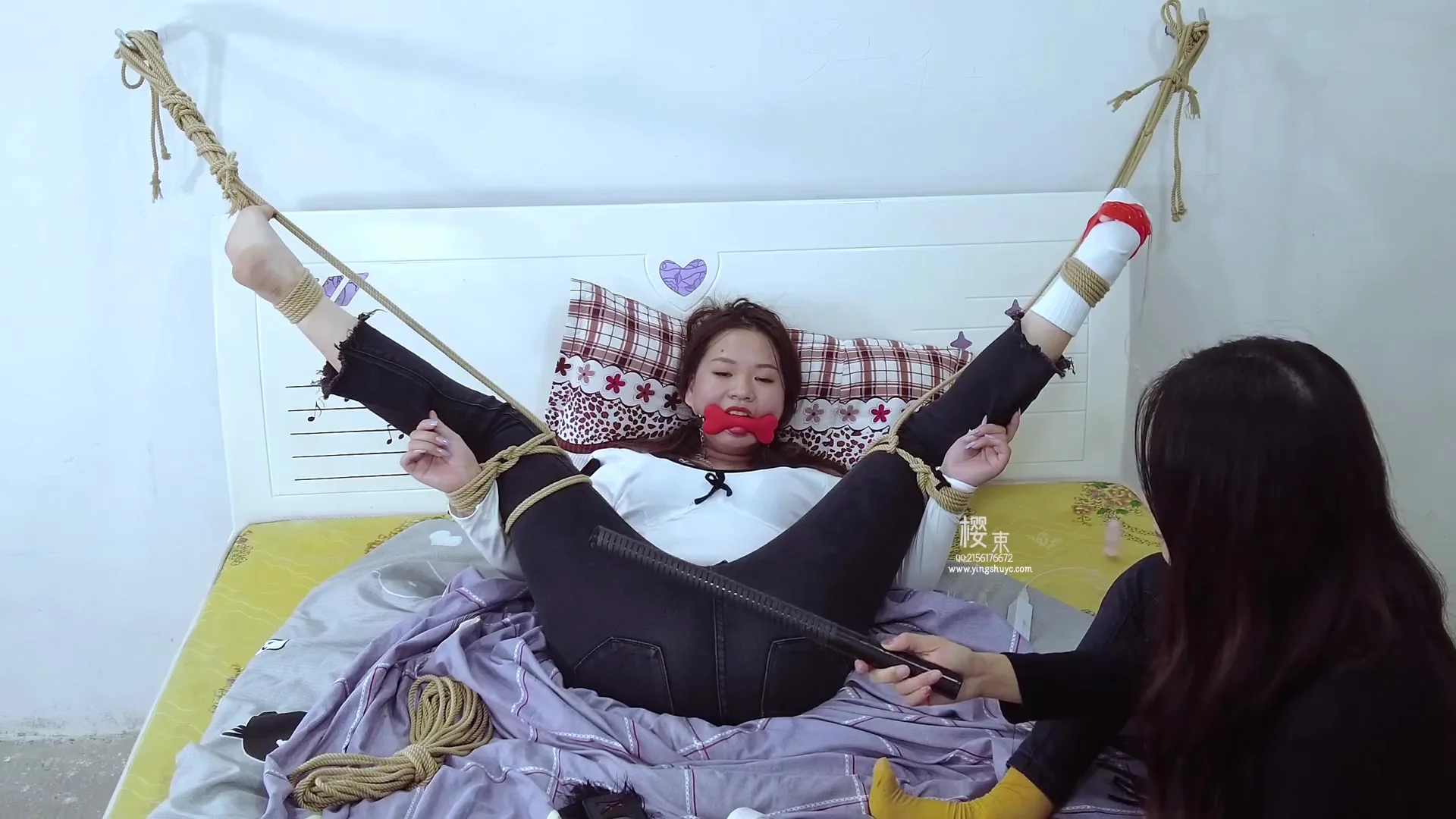 Chinese lesbian bondage tickle