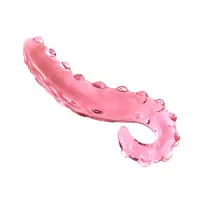 Adult Sex Toys Pink Glass Dildo Women Masturbation Tool Glass Yoni Wand Pink Crystal Massage Stick for Women G-Spot Orgasm